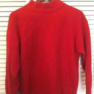 Vintage Red Wool Blend Sweater